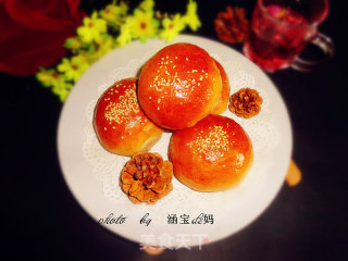花生芝麻小面包的做法步骤：13