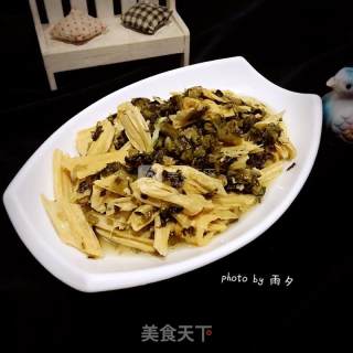 雪菜炒腐竹的做法步骤：7