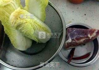 火腿肉炒娃娃菜的做法步骤：1