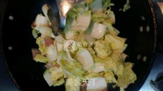 火腿肉炒娃娃菜的做法步骤：5