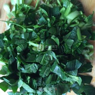 腊肠青菜炒饭的做法步骤：2