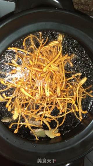 滋补养生的虫草花炖鸡汤的做法步骤：4