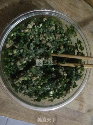 韭菜猪肉水饺包的做法步骤：9