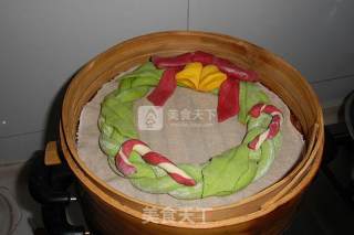 圣诞花环的做法步骤：17