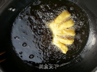 炸佛手的做法步骤：16