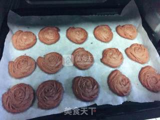 可可玫瑰曲奇的做法步骤：7
