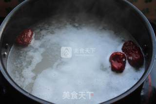 冬季养生虫草花枸杞粥的做法步骤：3