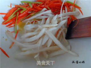 杏鲍菇素炒面的做法步骤：7