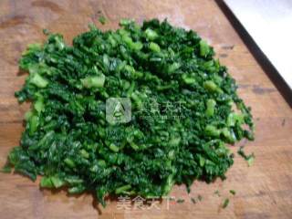 香干蒿菜馅春卷的做法步骤：3