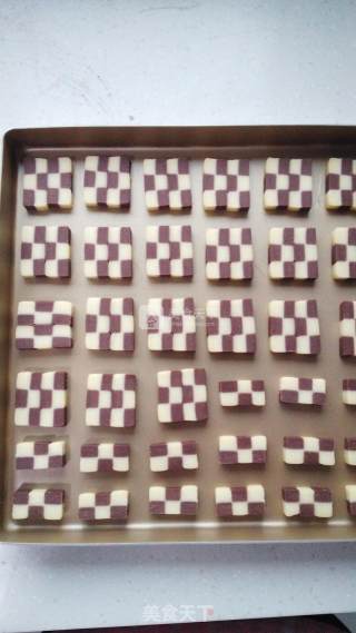 棋格饼干的做法步骤：8