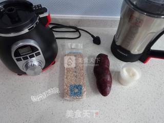 红粳米紫薯糊的做法步骤：1