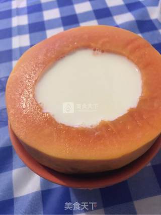 木瓜牛奶冻的做法步骤：4