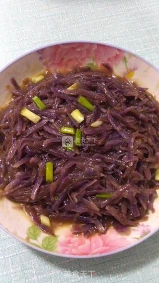 清炒紫色土豆丝的做法步骤：4
