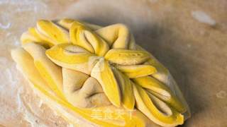 玫瑰南瓜花样馒头的做法步骤：5