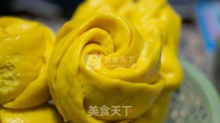 玫瑰南瓜花样馒头的做法步骤：6