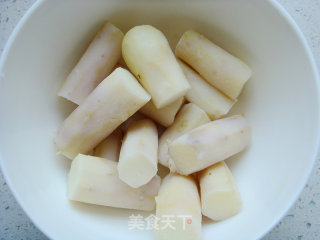 糖醋铁棍山药的做法步骤：3