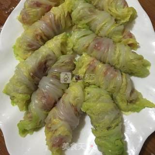 肉末白菜卷的做法步骤：8