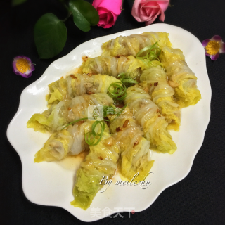 肉末白菜卷的做法步骤：10