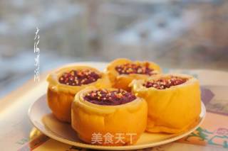 麦片紫薯蛋糕盅的做法步骤：11