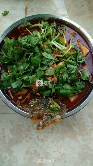 豆腐红烧酸辣比目鱼的做法步骤：23