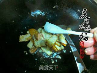 香干肉片盖码饭的做法步骤：6