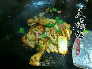 香干肉片盖码饭的做法步骤：8