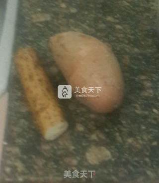 红薯山药糯米糍的做法步骤：1