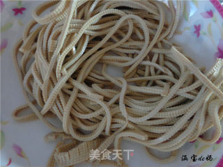 双椒豆腐丝的做法步骤：2