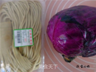 紫甘蓝拌豆腐丝的做法步骤：1