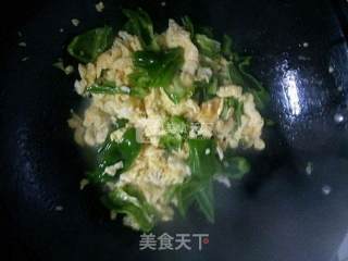 青椒炒鸡蛋的做法步骤：7