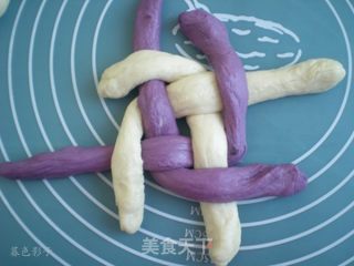 双色花面包的做法步骤：7