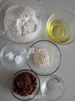 全麦消化饼干的做法步骤：1
