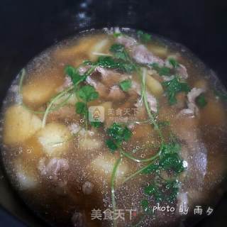 牛筋土豆汤的做法步骤：12