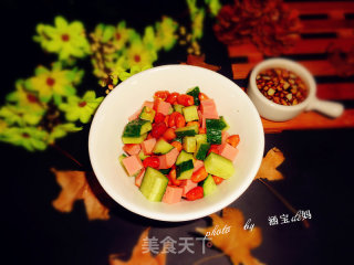 火腿拌花生的做法步骤：9