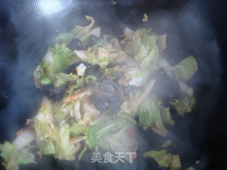 白菜炒木耳的做法步骤：6