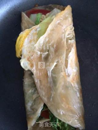 蔬菜手抓饼的做法步骤：5