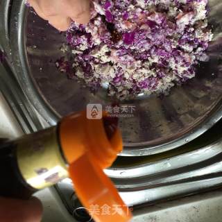 紫甘蓝豆腐馅的做法步骤：6
