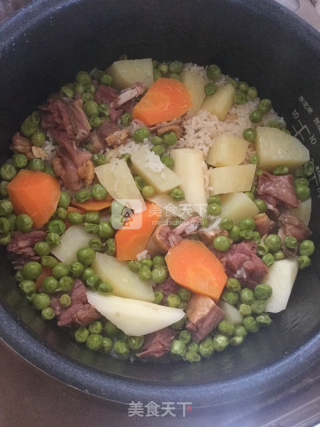 懒人腊鸭电饭锅焗饭的做法步骤：13