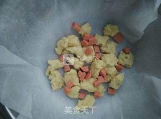 手撕火腿爆浆面包的做法步骤：6