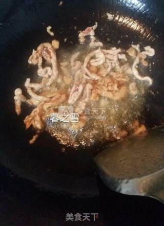 小南瓜炒肉丝的做法步骤：4