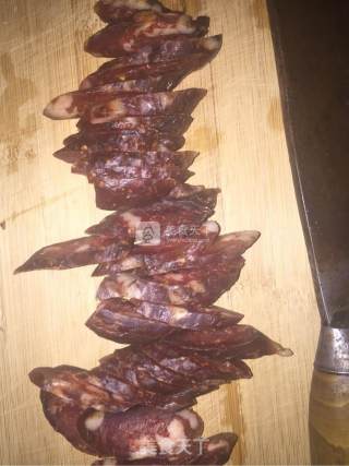 腊肠汁蒸豆腐的做法步骤：2