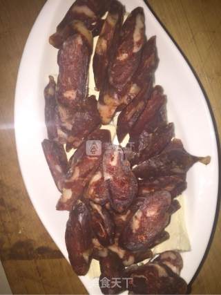 腊肠汁蒸豆腐的做法步骤：4