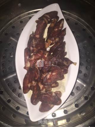 腊肠汁蒸豆腐的做法步骤：5