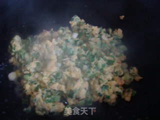 蒜苗炒鸡蛋的做法步骤：7