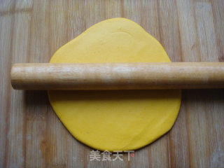 南瓜芝麻糯米饼的做法步骤：7