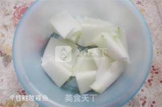 盐水鸭炖冬瓜的做法步骤：1