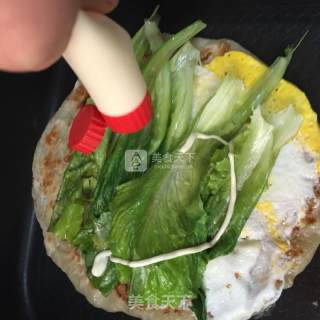 鸡蛋手抓饼的做法步骤：7