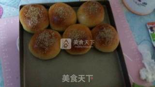 鸡腿汉堡的做法步骤：1