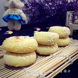 芝麻红糖土豆饼的做法步骤：14