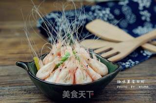 椒味葱香白虾的做法步骤：7